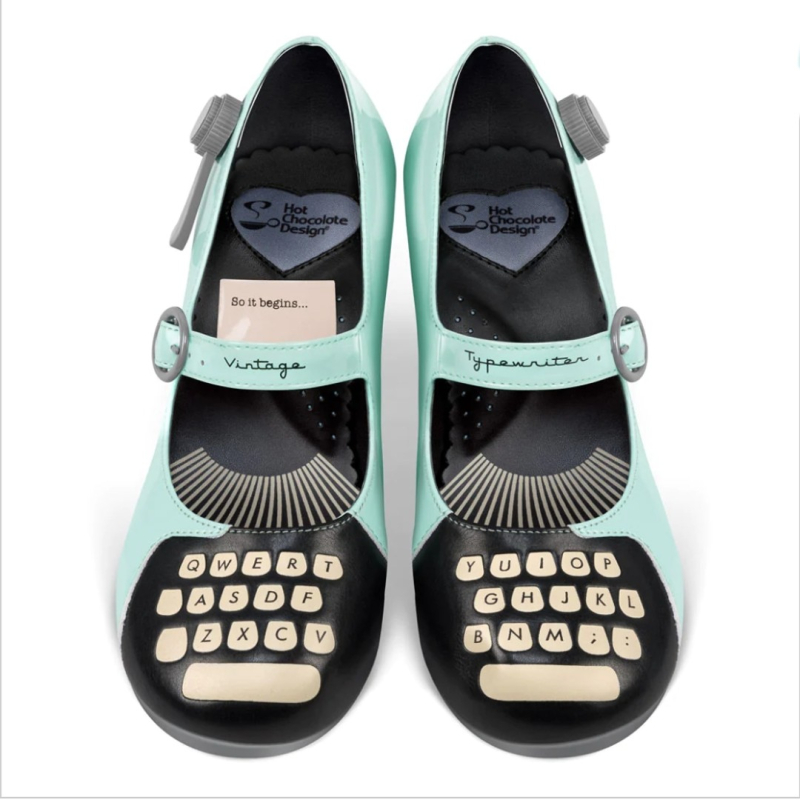 Se Typewriter Midi Heels sko hos Amamiko