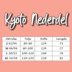 Størrelsesskema Midi Nederdel fra Amamiko