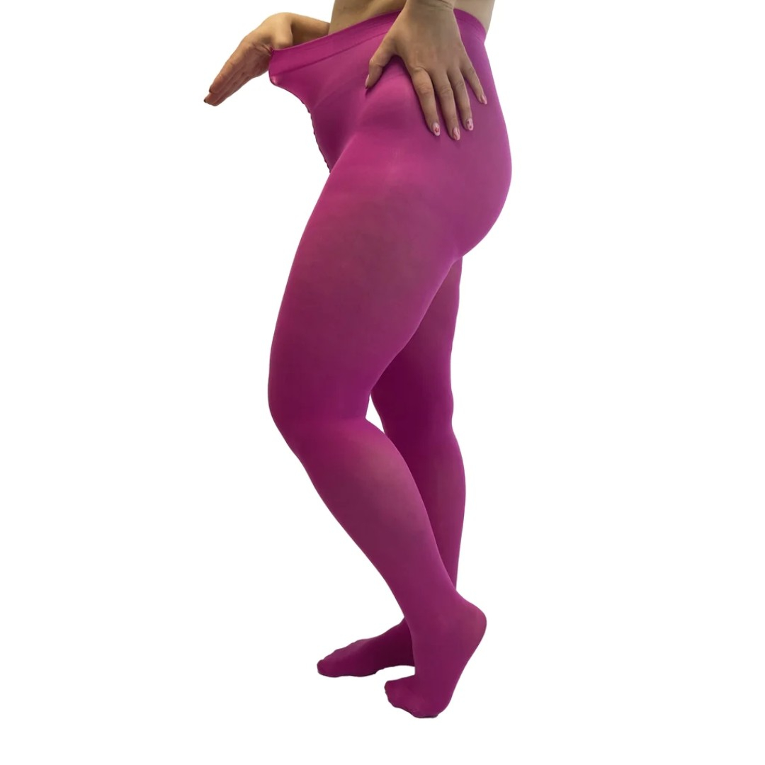 Fuchsia 50 Denier Curvy Super Stretch Strømpebukser