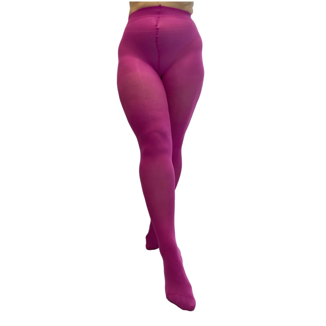 Fuchsia 50 Denier Curvy Super Stretch Strømpebukser