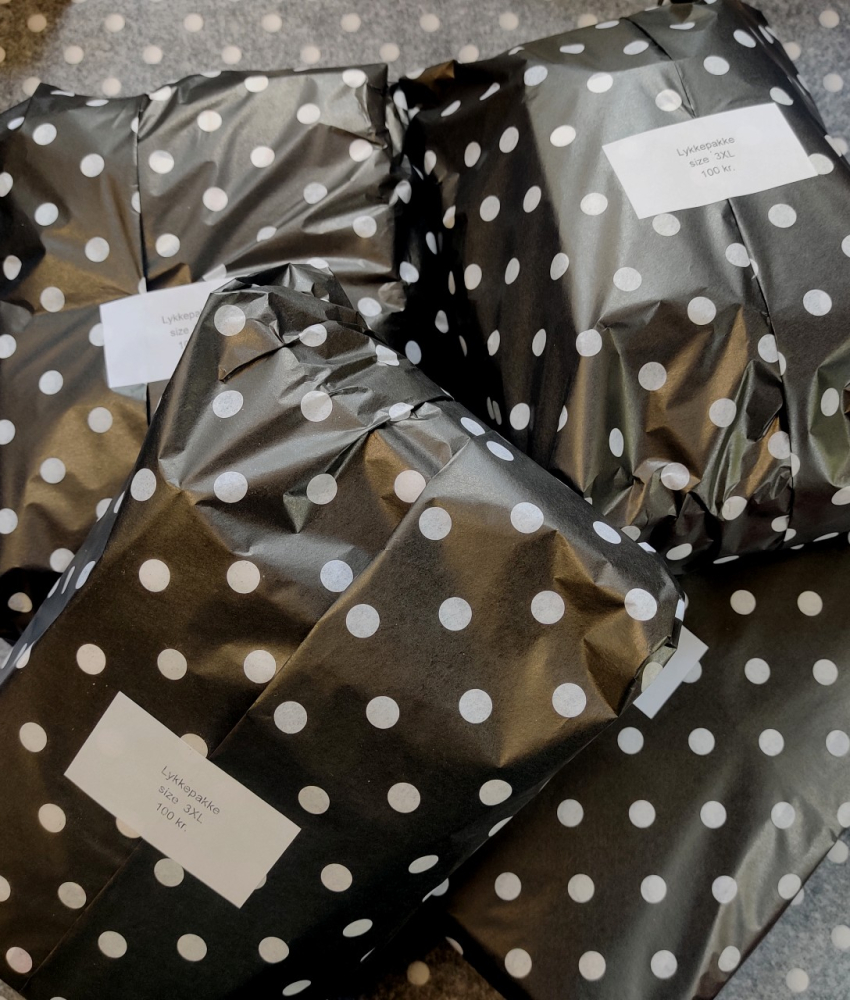Lykkepakken med assorterede plus size strømpebukser og leggings