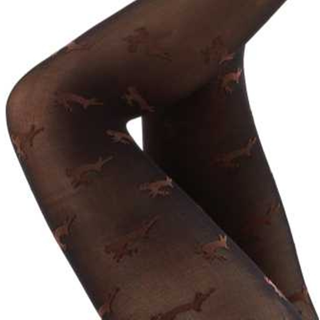 Christmas strømpebukser med rensdyr - 96371 fra Festival Strømper