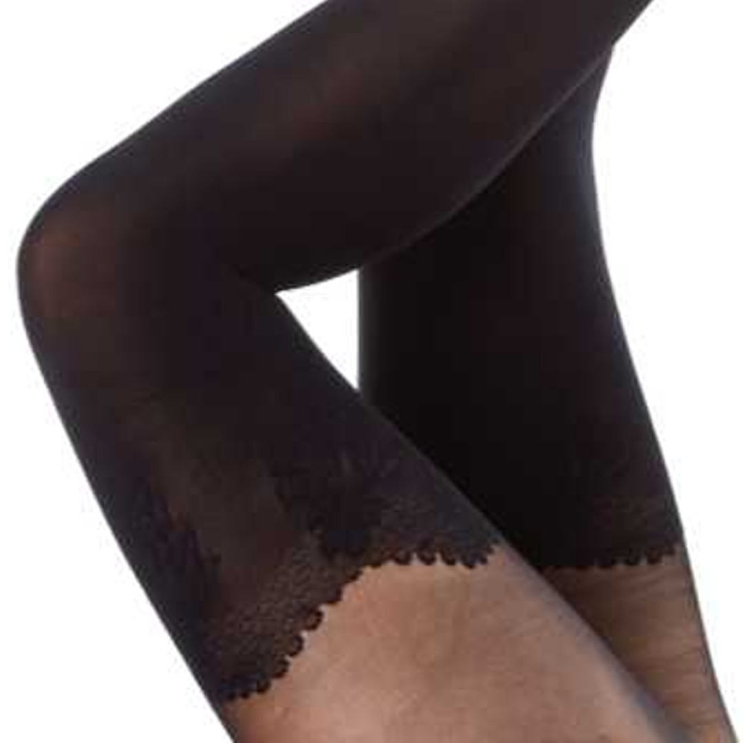 Overknee microfibre strømpebukser - 96373 fra Festival Strømper