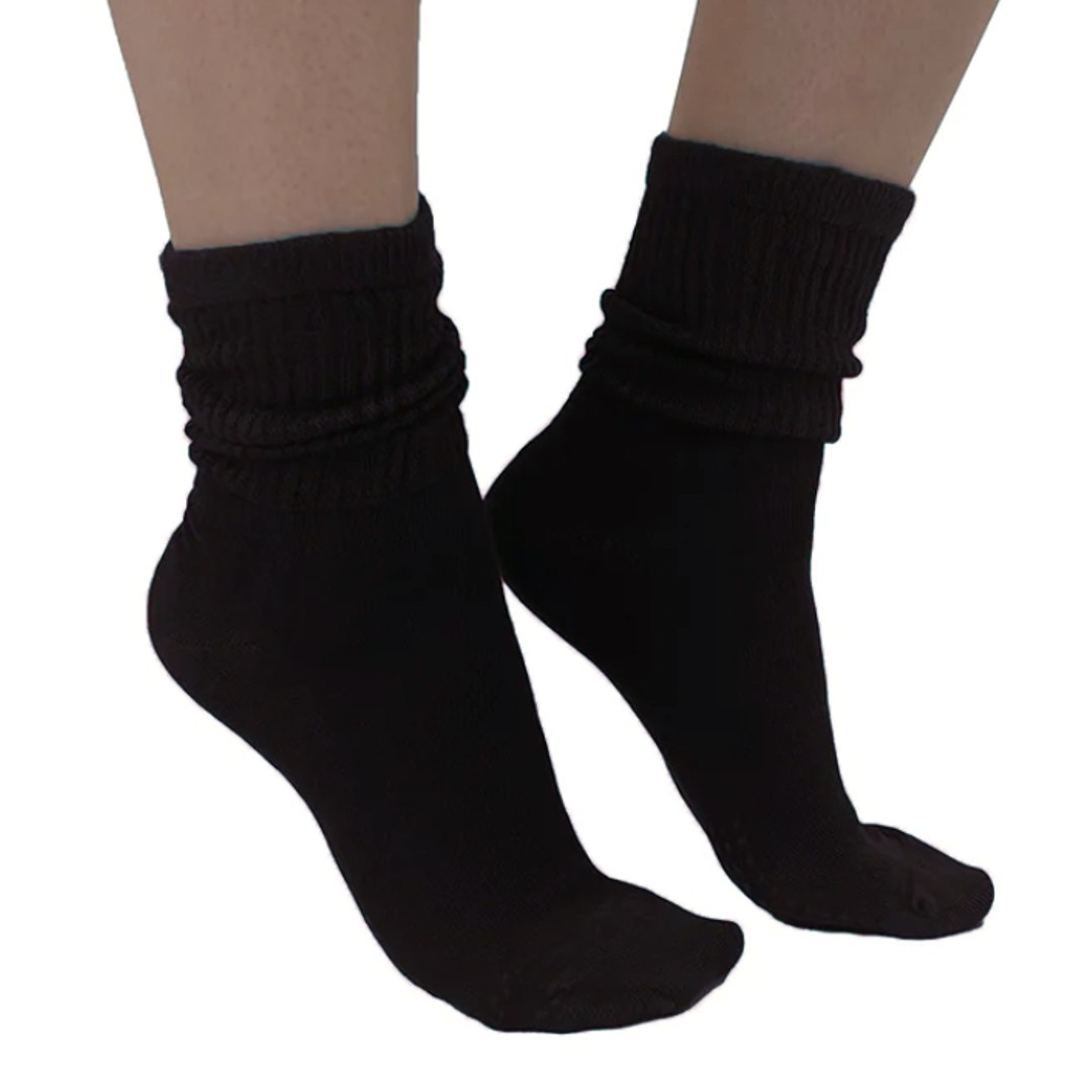 Sorte Bambus sokker med ekstra vidde fra Pamela Mann