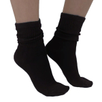Sorte Bambus sokker med ekstra vidde fra Pamela Mann