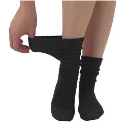 Sorte Bambus sokker med ekstra vidde fra Pamela Mann