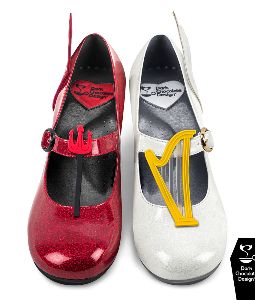 Angel & Demon Midi Heels sko fra Hot Chocolate Design