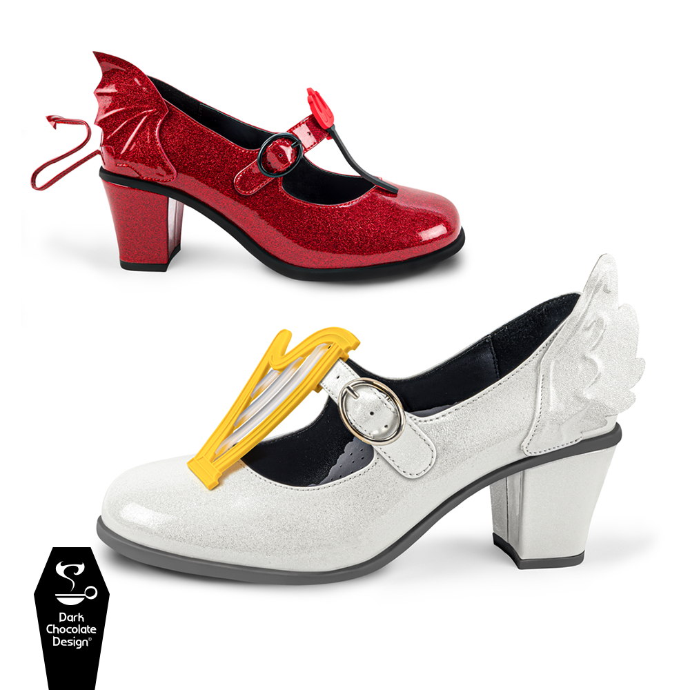 Angel & Demon Midi Heels sko fra Hot Chocolate Design