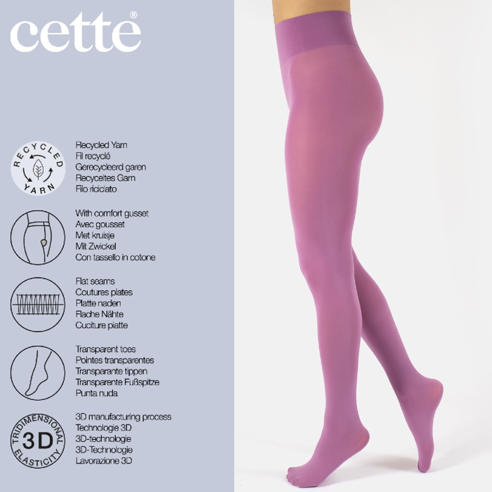 Mulberry Dublin ECO 70 denier - Lyserøde Plus Size Strømpebukser