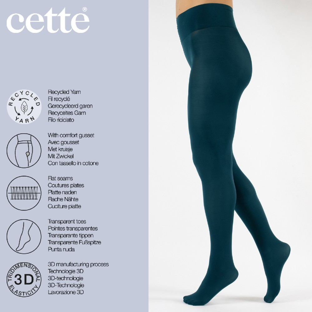 Petrol Dublin ECO 70 denier - Plus Size Strømpebukser