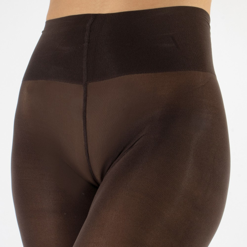 Ristretto Dublin ECO 70 denier - Brune Plus Size Strømpebukser