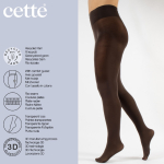 Ristretto Dublin ECO 70 denier - Brune Plus Size Strømpebukser