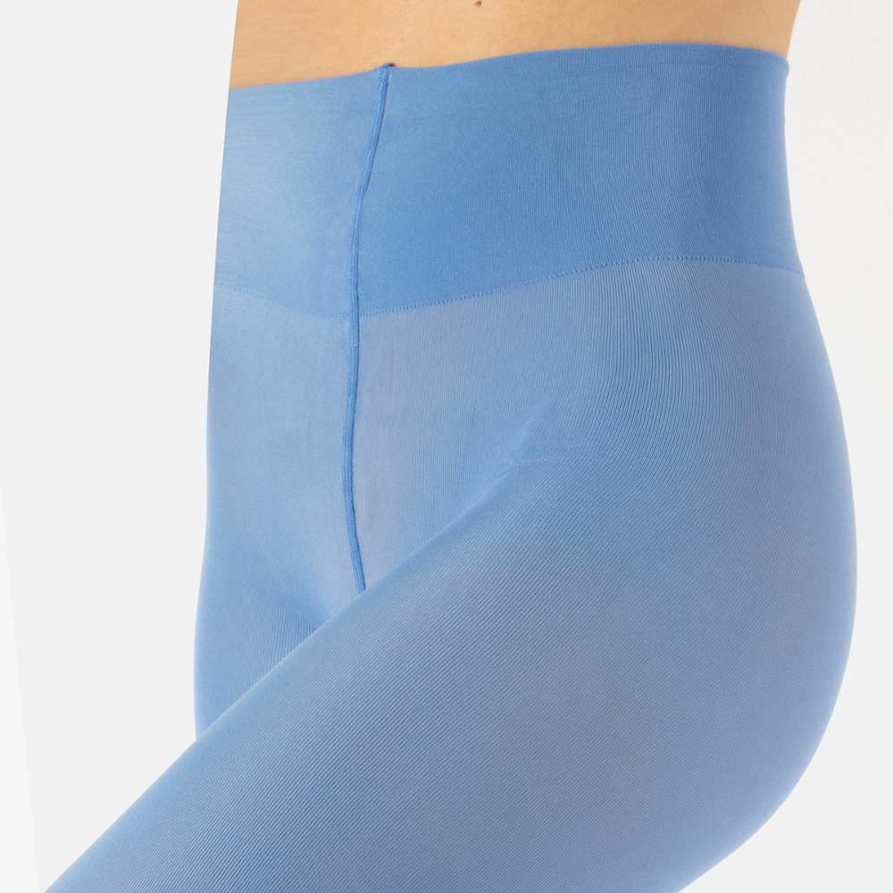 Riviera Dublin ECO 70 denier - Lyseblå Plus Size Strømpebukser