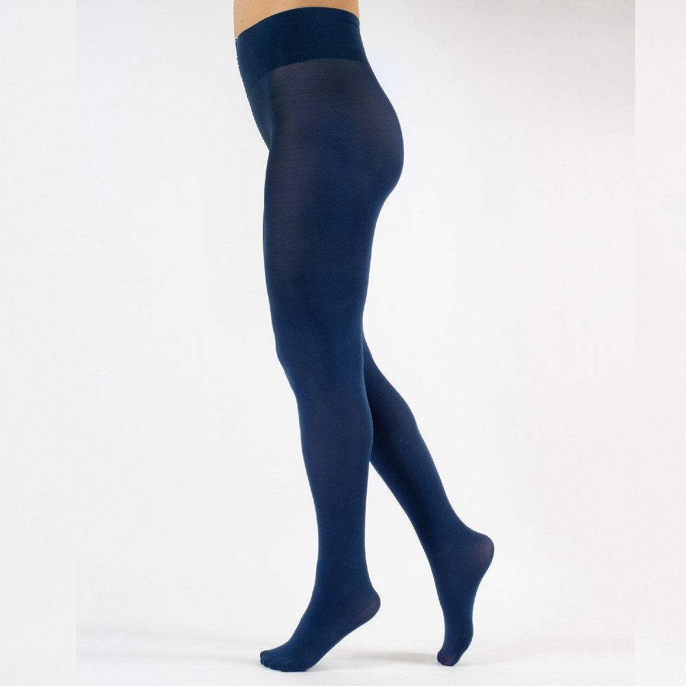 Marine Dublin ECO 70 denier - Mørkeblå Plus Size Strømpebukser