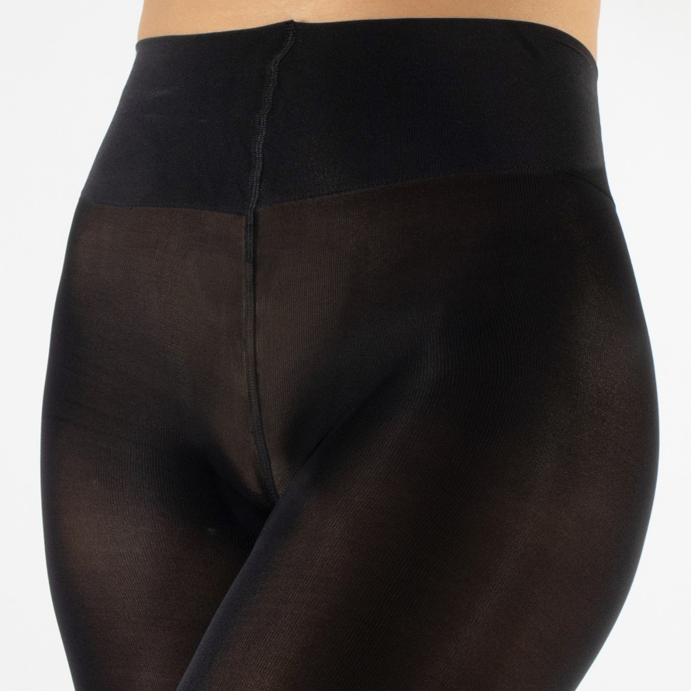 Black Dublin ECO 70 denier - Sorte Plus Size Strømpebukser