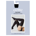 Sorte selvsiddende Plus Size strømper - Helsinki 60 denier