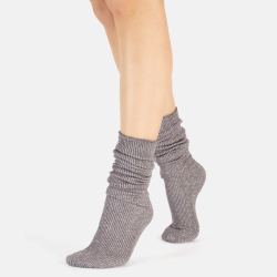 Glitter rib strømper - Excalibur fra CETTE