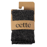 Glitter rib strømper - Black fra CETTE