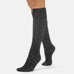 Glitter rib strømper - Black fra CETTE