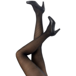 Sorte strømpebukser med små tern - 96377 fra Festival Strømper