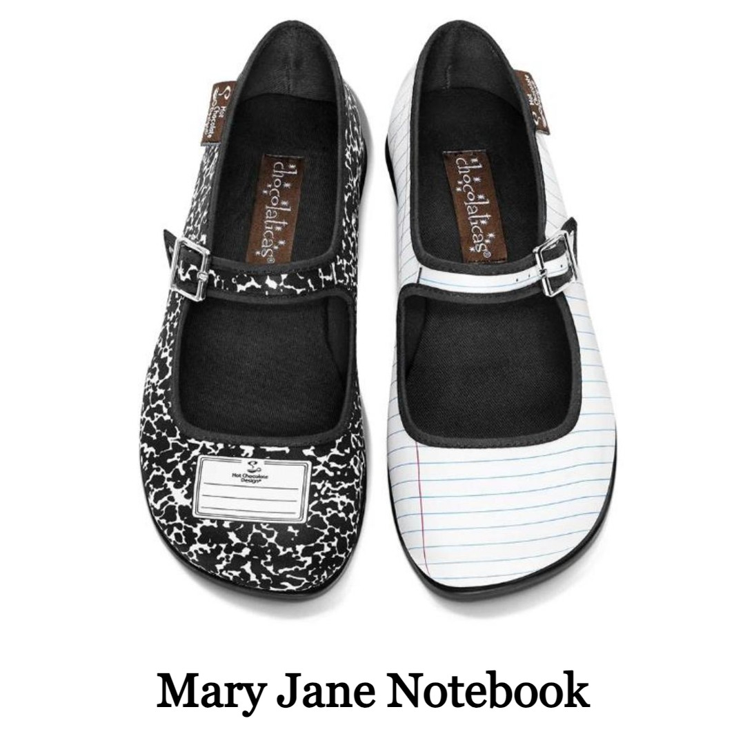 Notebook Mary Jane Sko fra Hot Chocolate Design