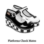 Check Mates Platform Sko fra Hot Chocolate Design