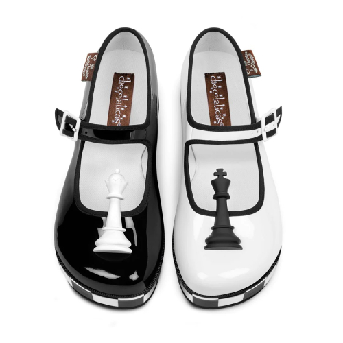 Check Mates Platform Sko fra Hot Chocolate Design