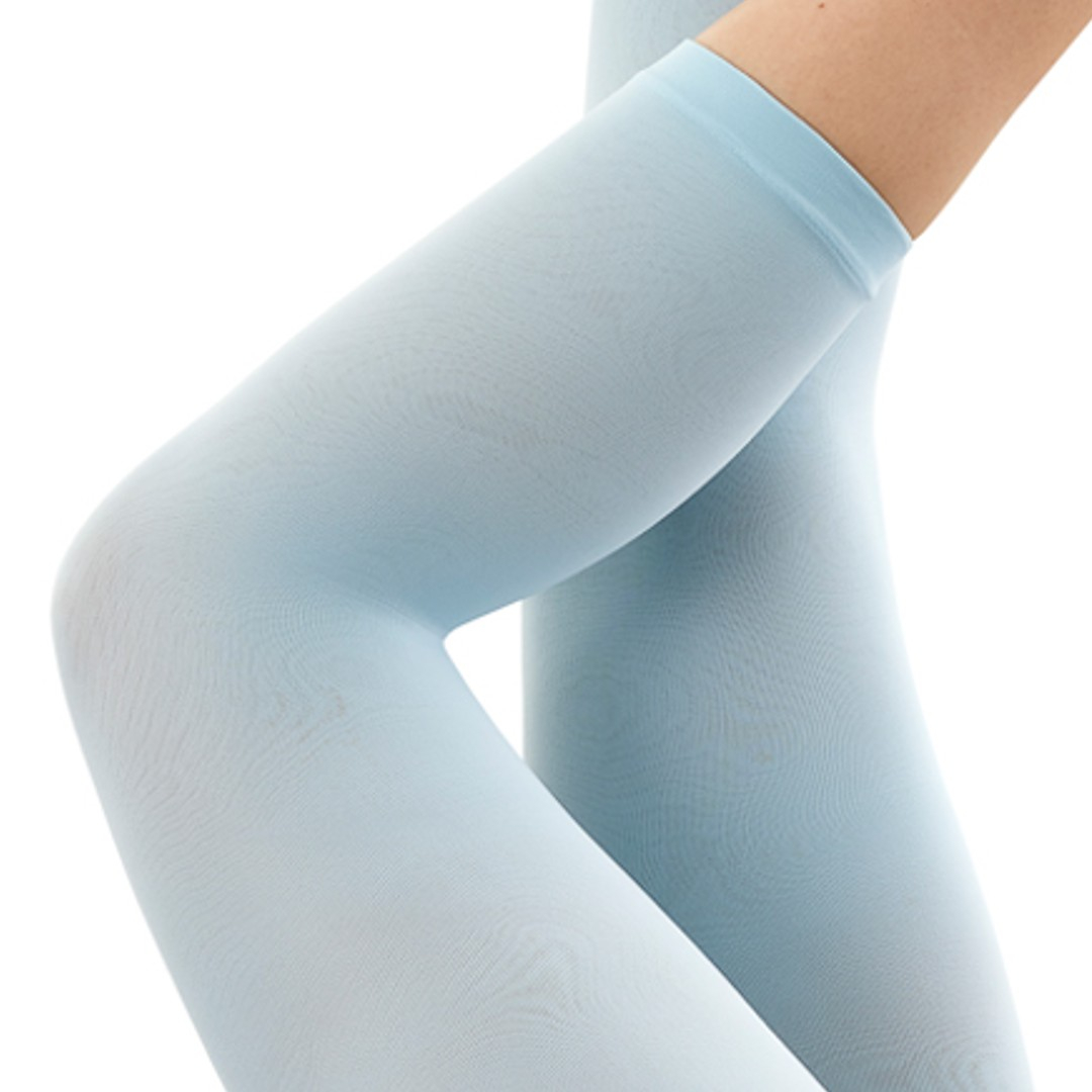 Dream Blue Amelie, Lyseblå 3/4 Leggings - 96120 fra Festival Strømper