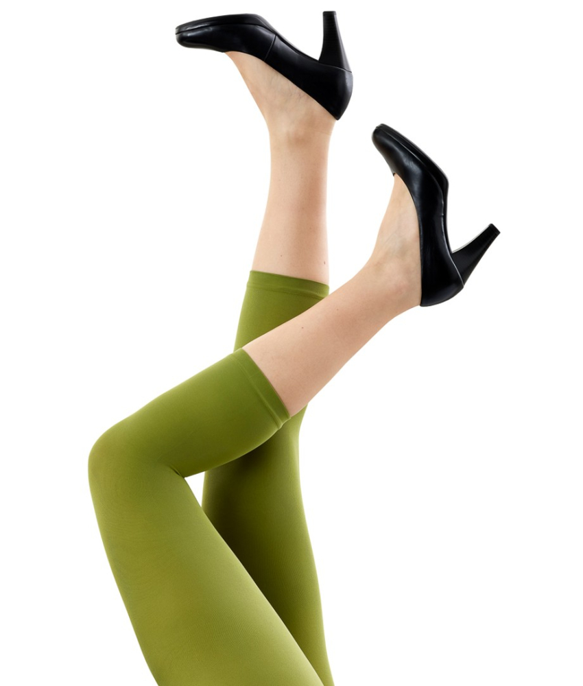 Split Pea Amelie, Grønne 3/4 Leggings - 96120 fra Festival Strømper