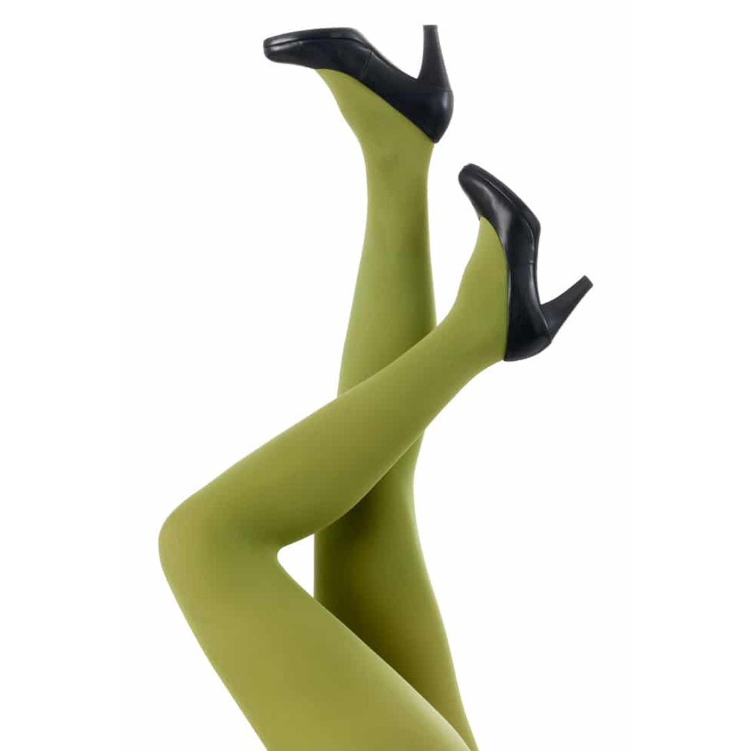 Amelie Split Pea Strømpebukser 40 denier fra Festival Strømper