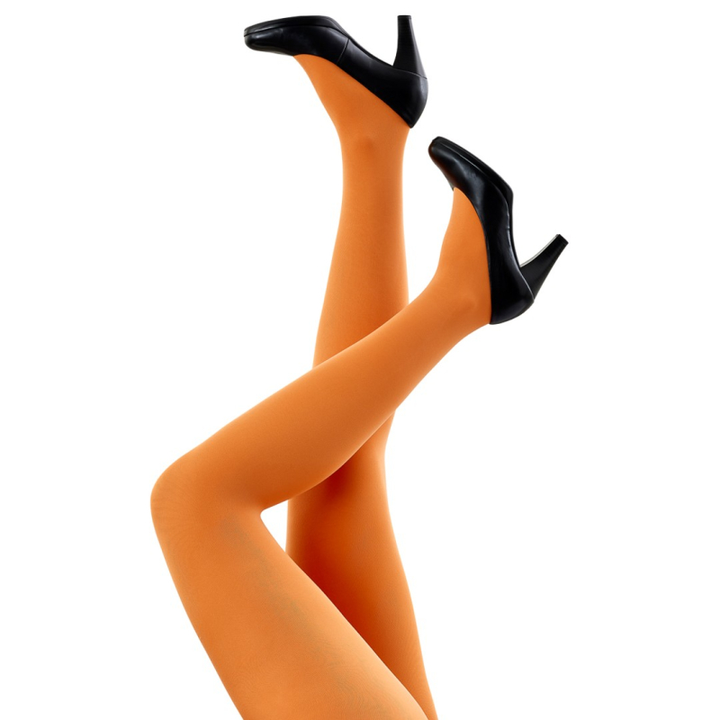 Se Festival strømpebukser Amelie Capri 40den i orange til kvinder hos Amamiko