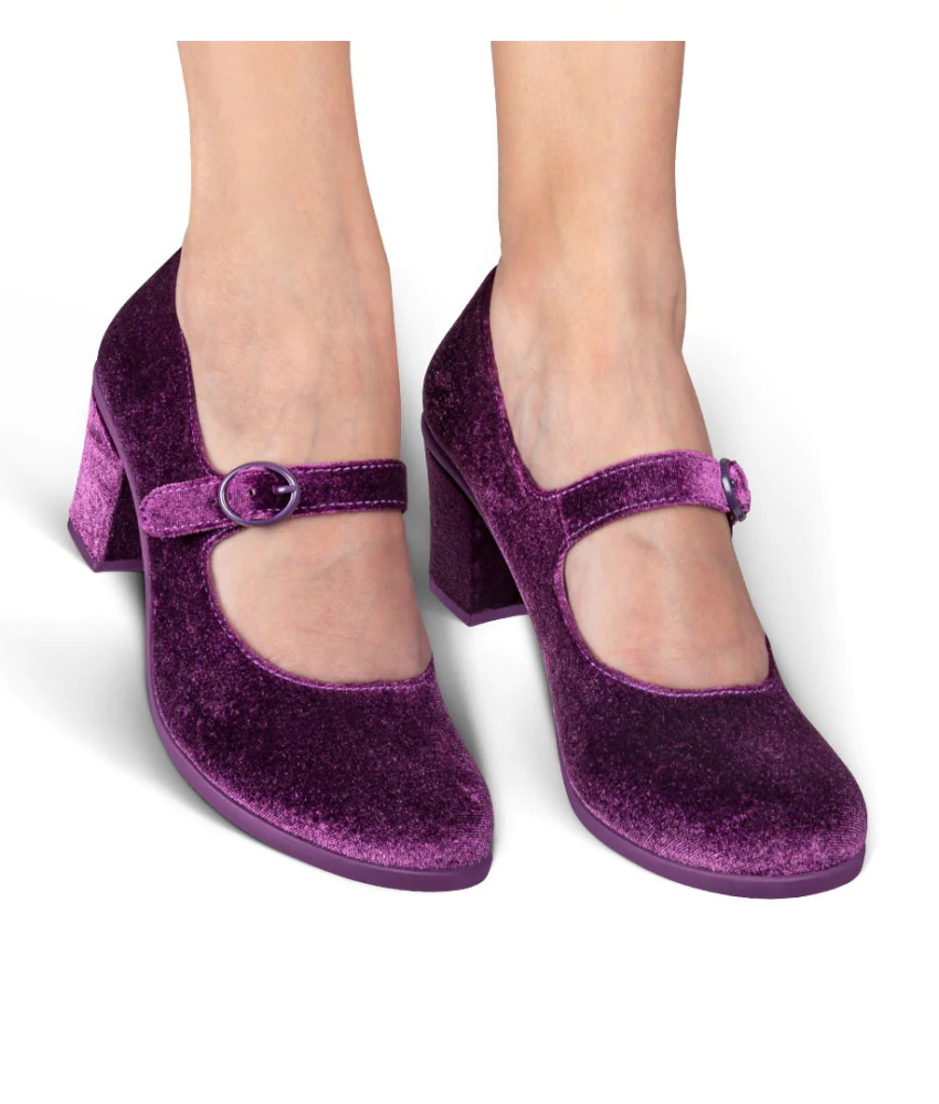 Plum Elixir Midi Heels sko fra Hot Chocolate Design