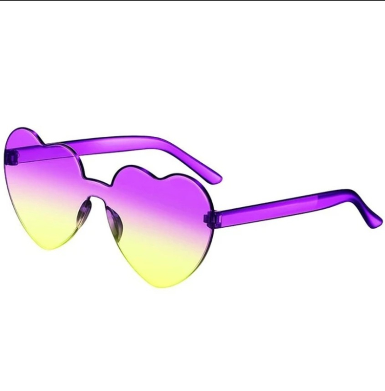 Hjerte Solbriller - Purple Sunrise