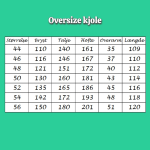 Størrelsesguide løssiddende plus size kjole fra Amamiko