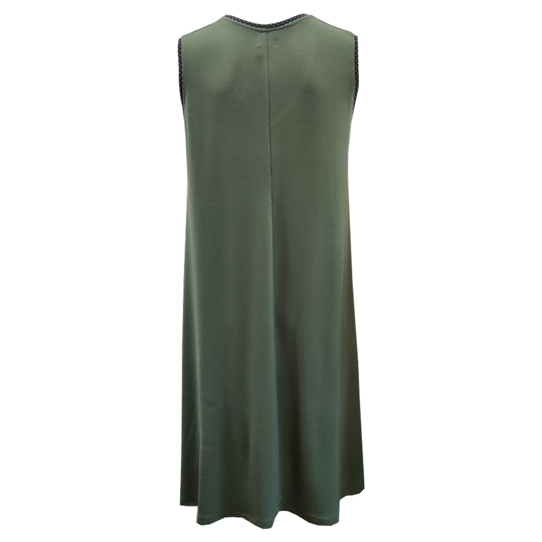 Grøn plus size sommerkjole i modal. Moon Soft Moss