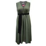 Grøn plus size sommerkjole i modal. Moon Soft Moss