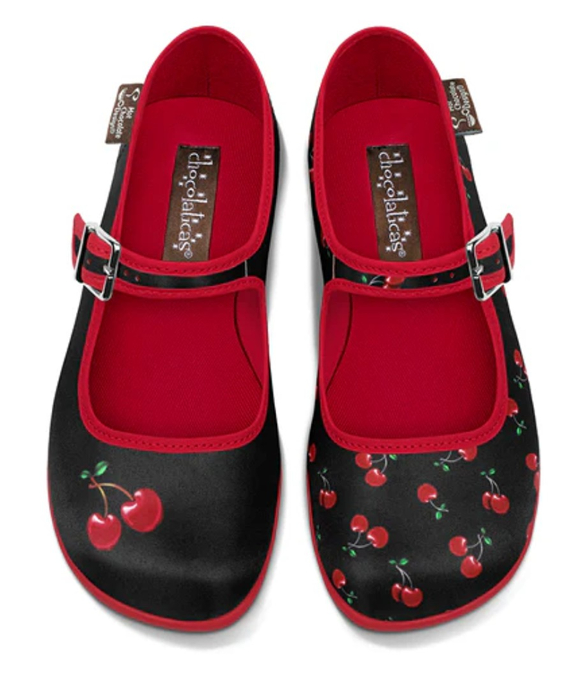 Black Cherry Mary Jane Sko fra Hot Chocolate Design
