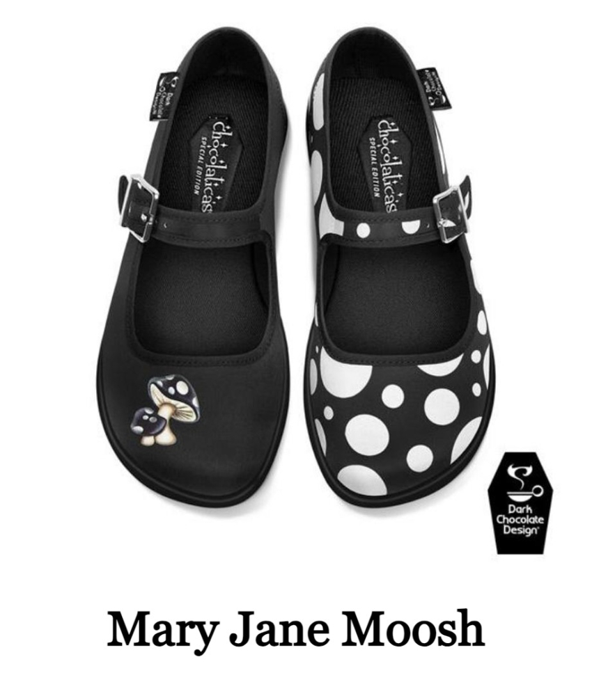 Black Moosh Mary Jane Sko fra Hot Chocolate Design