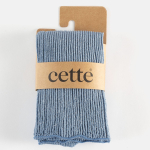 Glitter rib strømper - Blu Serenity fra CETTE