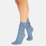 Glitter rib strømper - Blu Serenity fra CETTE