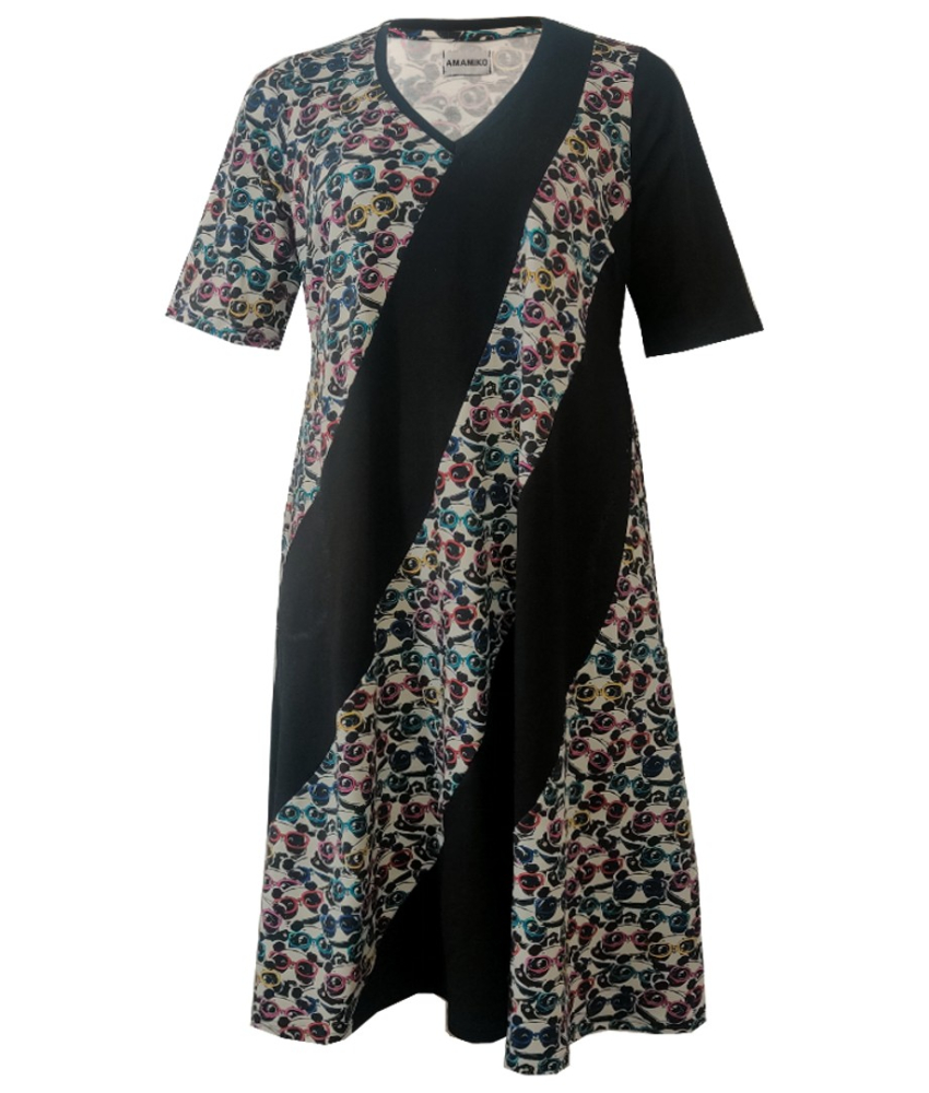 Yoki Cute Panda. Plus size midi kjole fra Amamiko