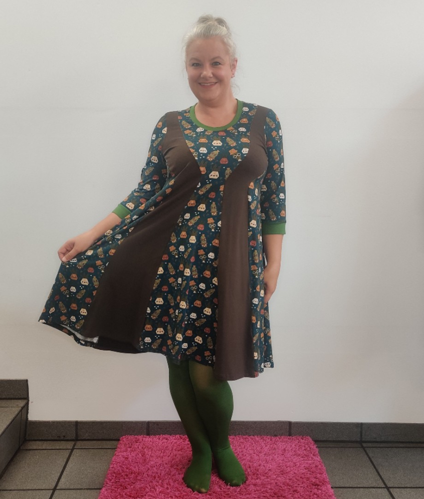 Ojo Cactus. Plus size kjole fra Amamiko.