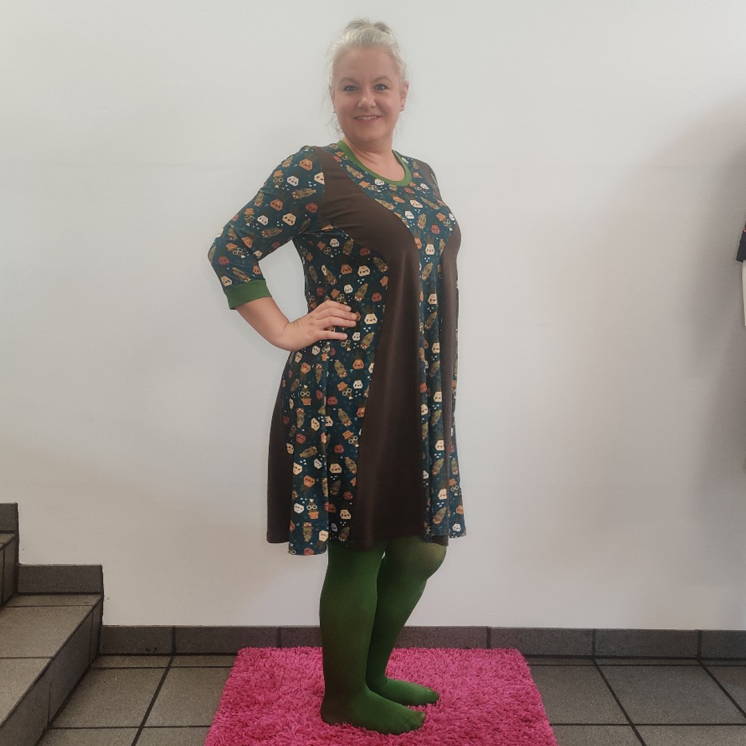 Ojo Cactus. Plus size kjole fra Amamiko.