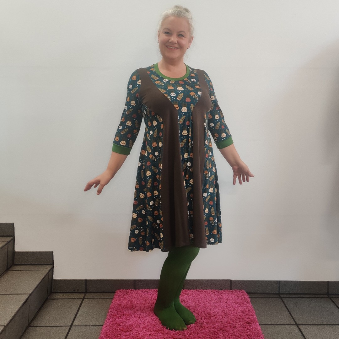 Ojo Cactus. Plus size kjole fra Amamiko.