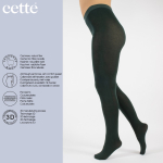 Emerald Lima Cashmere Wool 150 denier - Grønne vinter strømpebukser