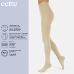 Oyster White Lima Cashmere Wool 150 denier - Cremefarvet vinter strømpebukser