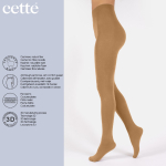 Wood Smoke Lima Cashmere Wool 150 denier - Nude vinter strømpebukser