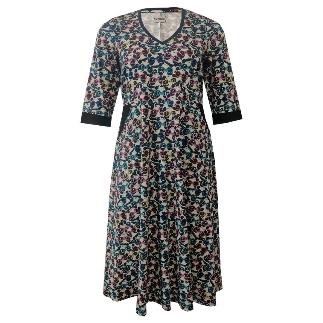 Dana Cute Panda - PLUS SIZE kjole fra Amamiko