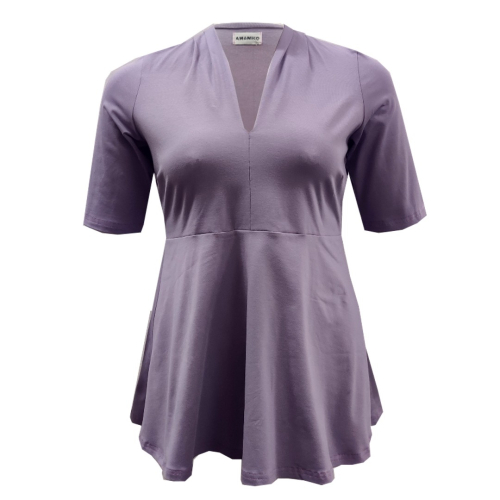 Sendai Lavender. Plus size bluse fra Amamiko