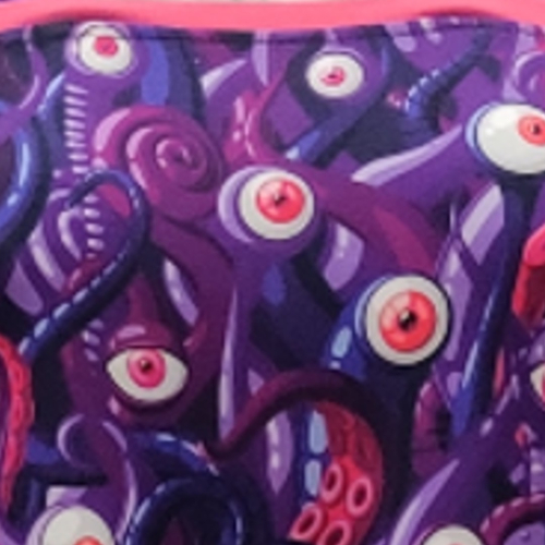 Lilla plus size kjole med empiresnit. Genkei Purple Monster
